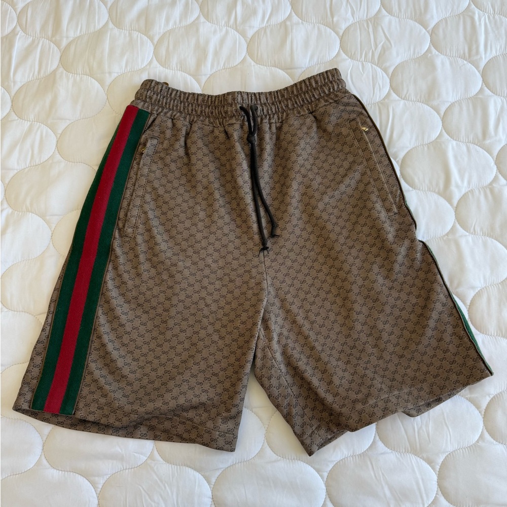 Gucci Bermuda Branded Jersey Shorts - Size XS